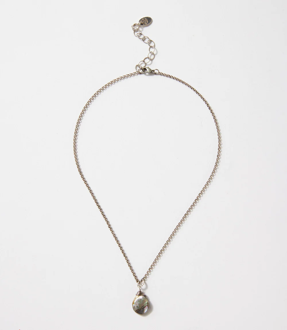 Abalone Shell Teardrop Necklace - Image 5
