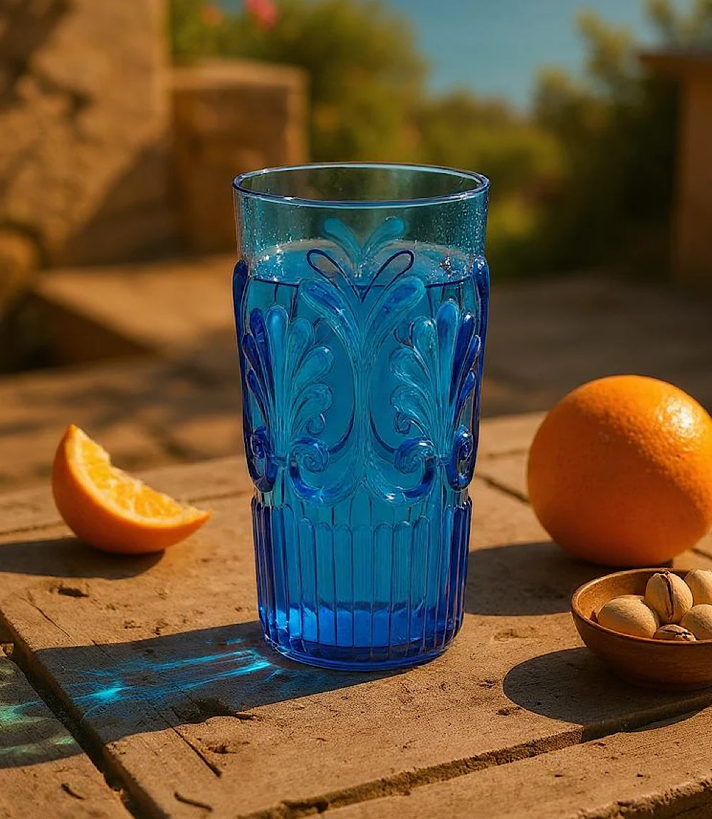 Acrylic Fleur Drinking Glass - Image 4