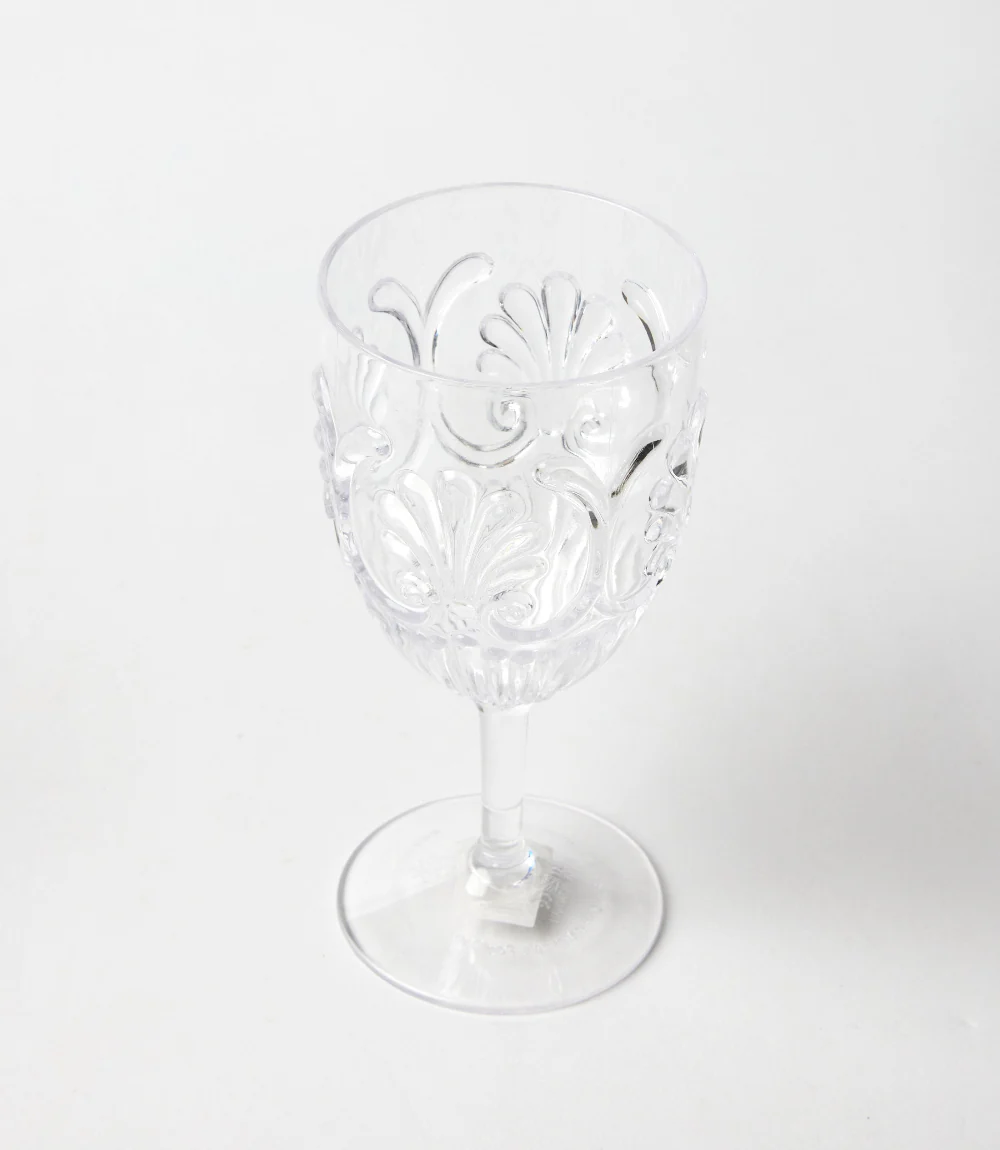 Acrylic Fleur Wine Glass - Image 2