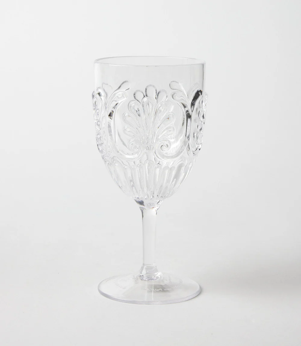 Acrylic Fleur Wine Glass - Image 3