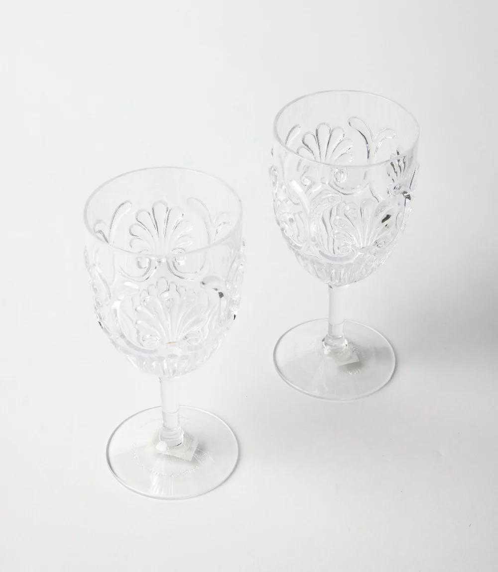 Acrylic Fleur Wine Glass - Image 4