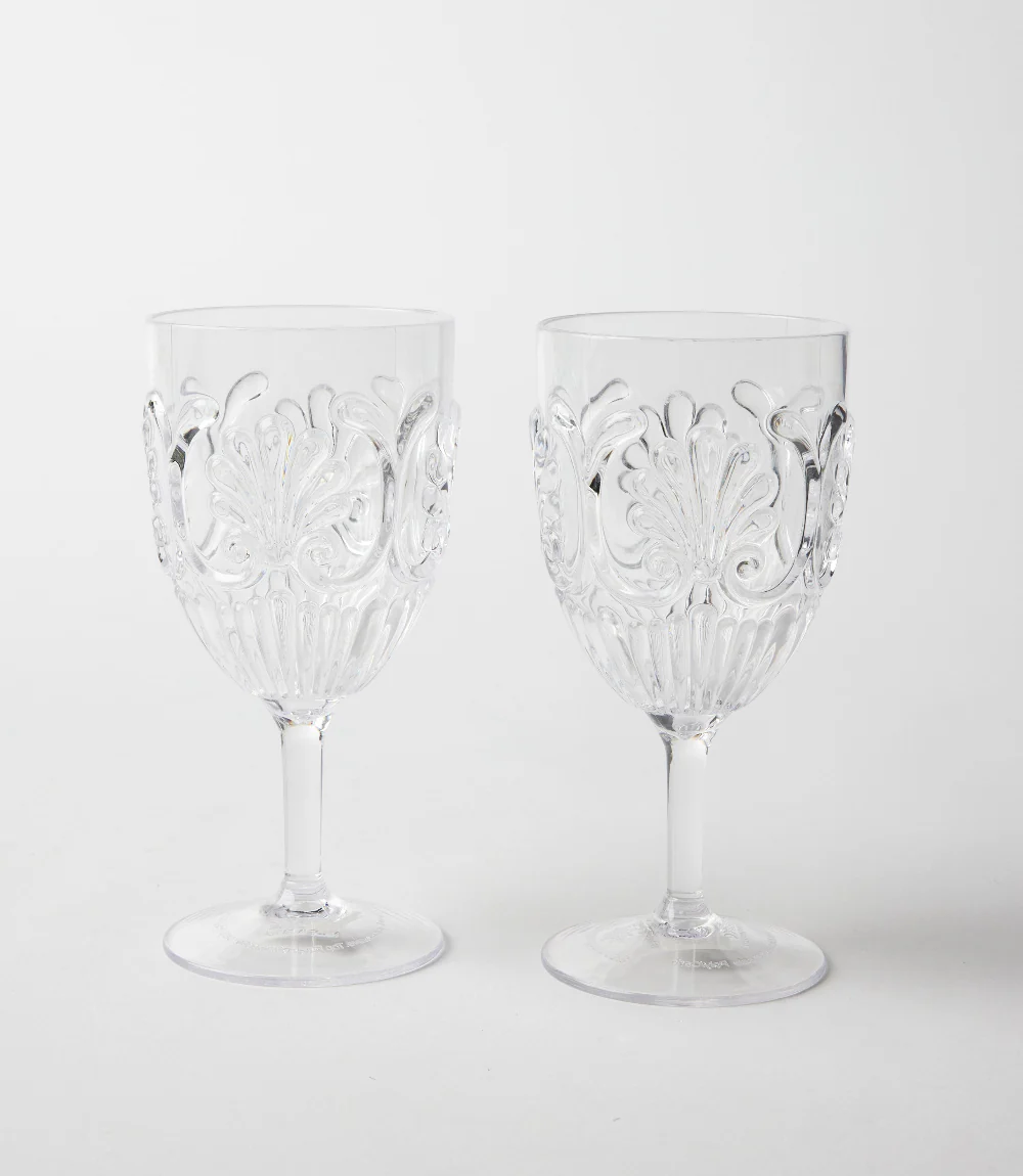 Acrylic Fleur Wine Glass - Image 5