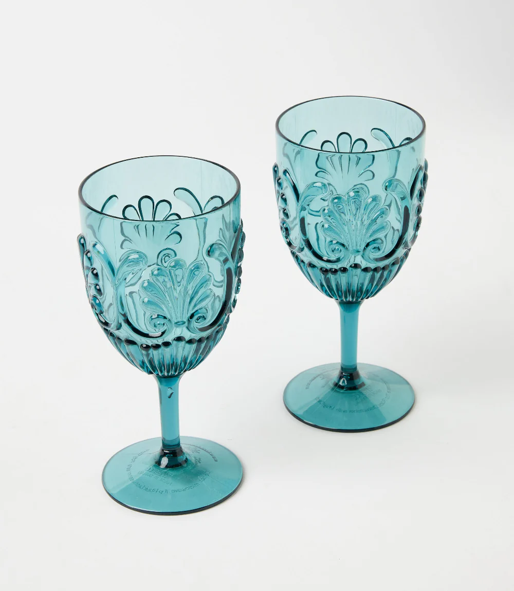 Acrylic Fleur Wine Glass - Image 4