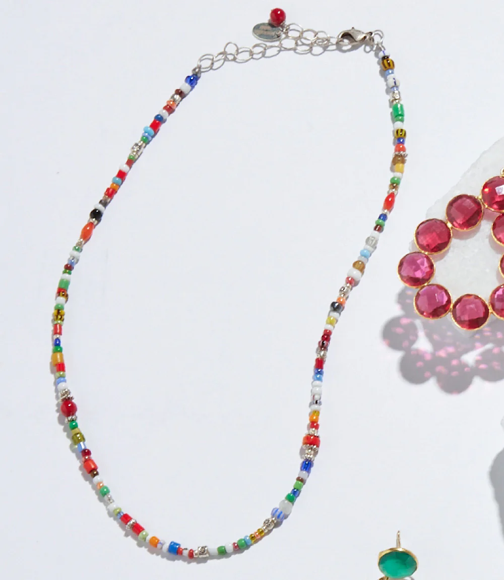 African Trade Beads Necklace - Image 10
