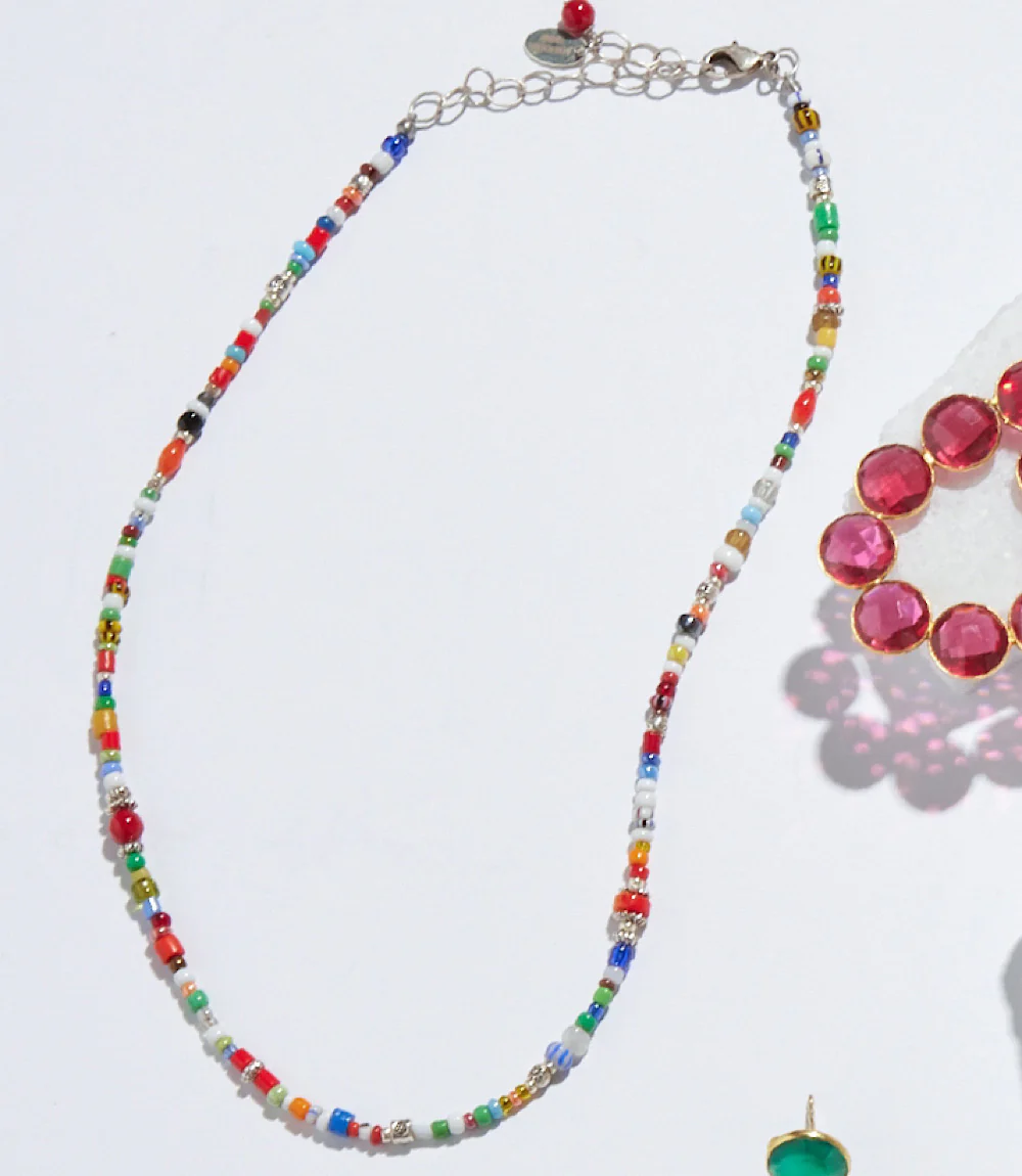 African Trade Beads Necklace - Image 3