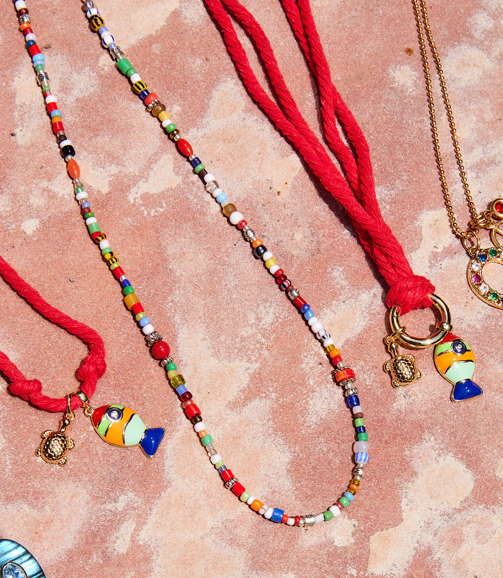 African Trade Beads Necklace - Image 6