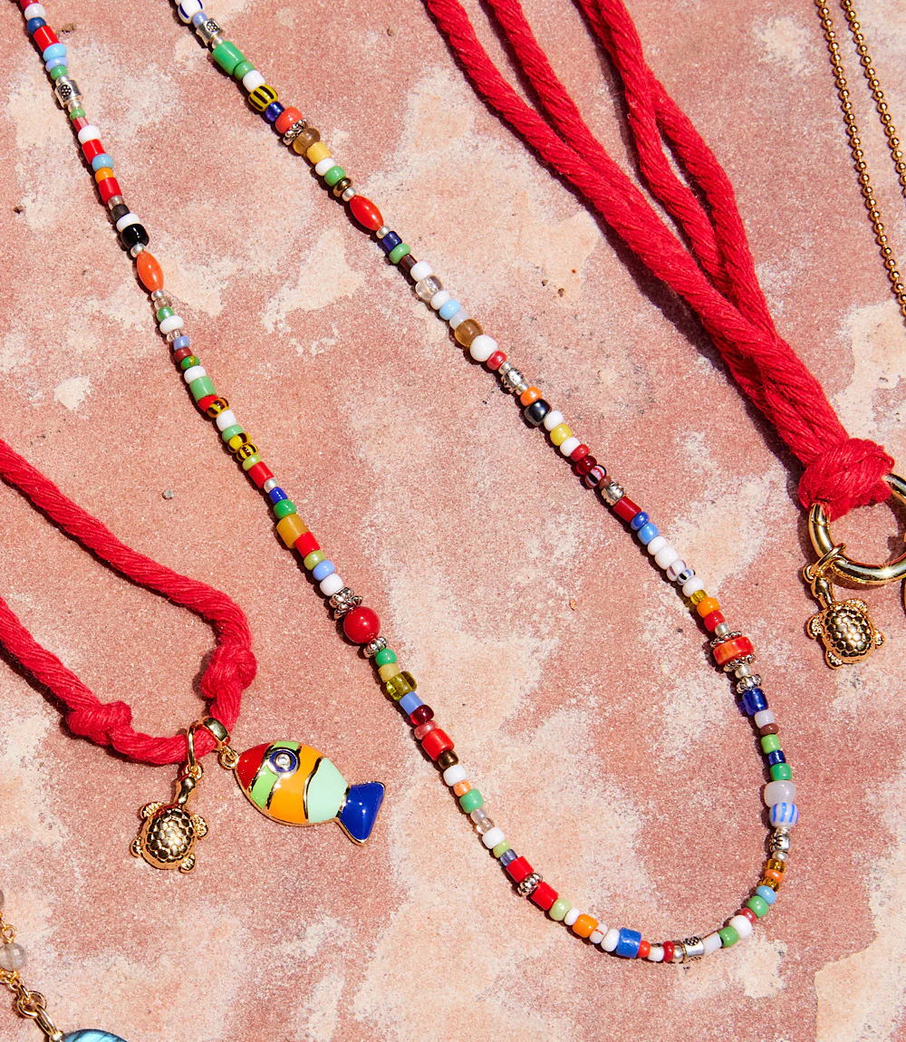 African Trade Beads Necklace - Image 9