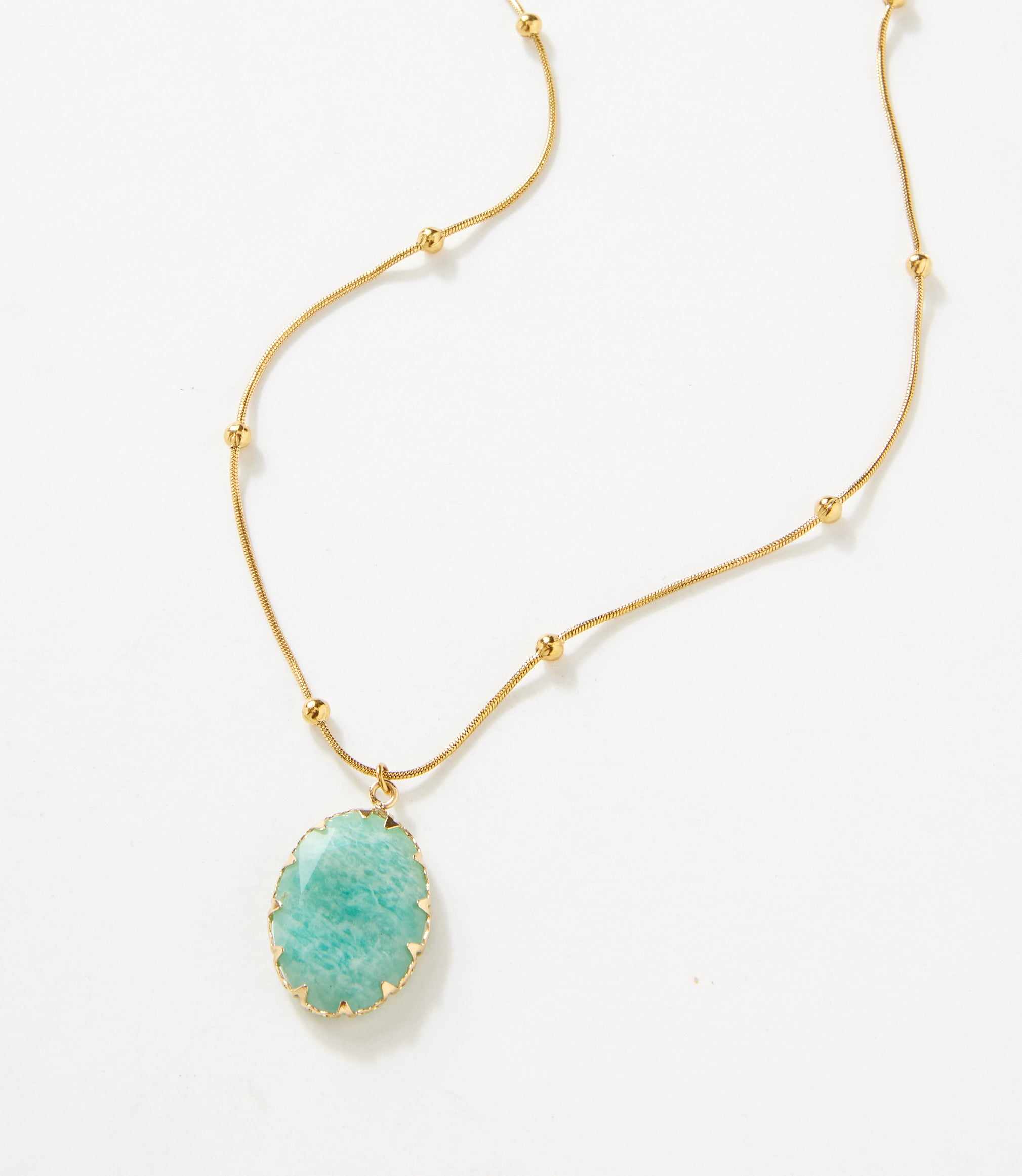 Amazonite Pendant Necklace