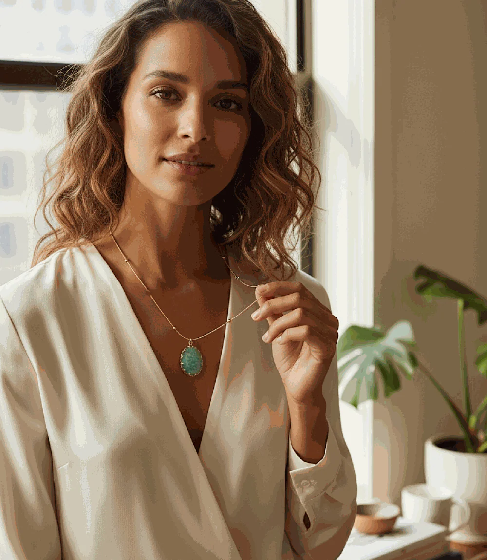 Amazonite Pendant Necklace - Image 4