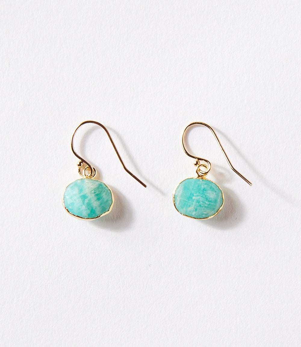 Amazonite Stone Earrings - Image 5