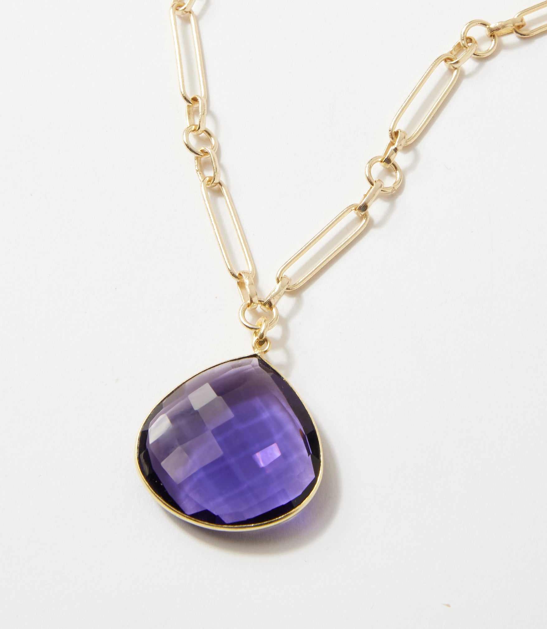 Amethyst Quartz Pendant Necklace - Image 2