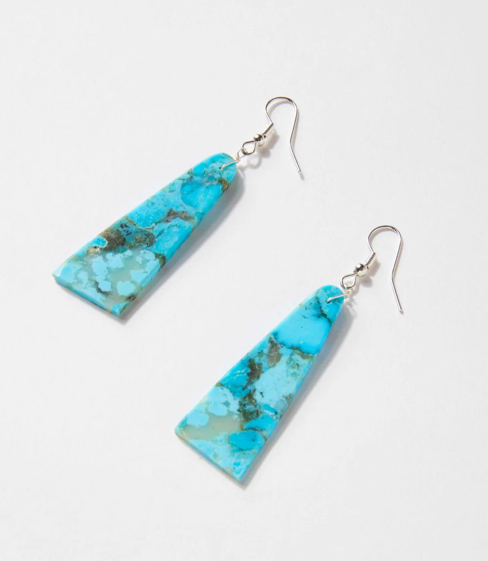 Angular Turquoise Earrings - Image 4