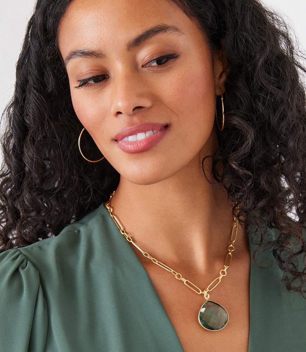 Aqua Quartz Pendant Necklace - Image 9