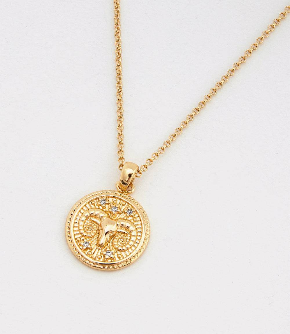Aries Coin Necklace