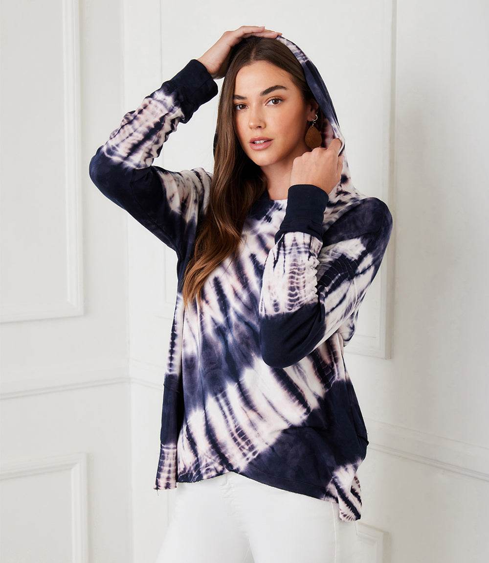 Asymmetric Hem Hoodie - Image 3