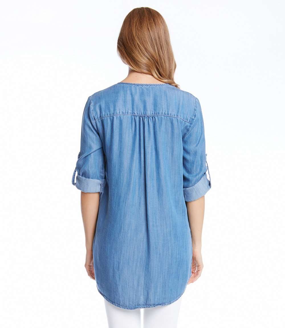 Asymmetric Hem Wrap Top - Image 5