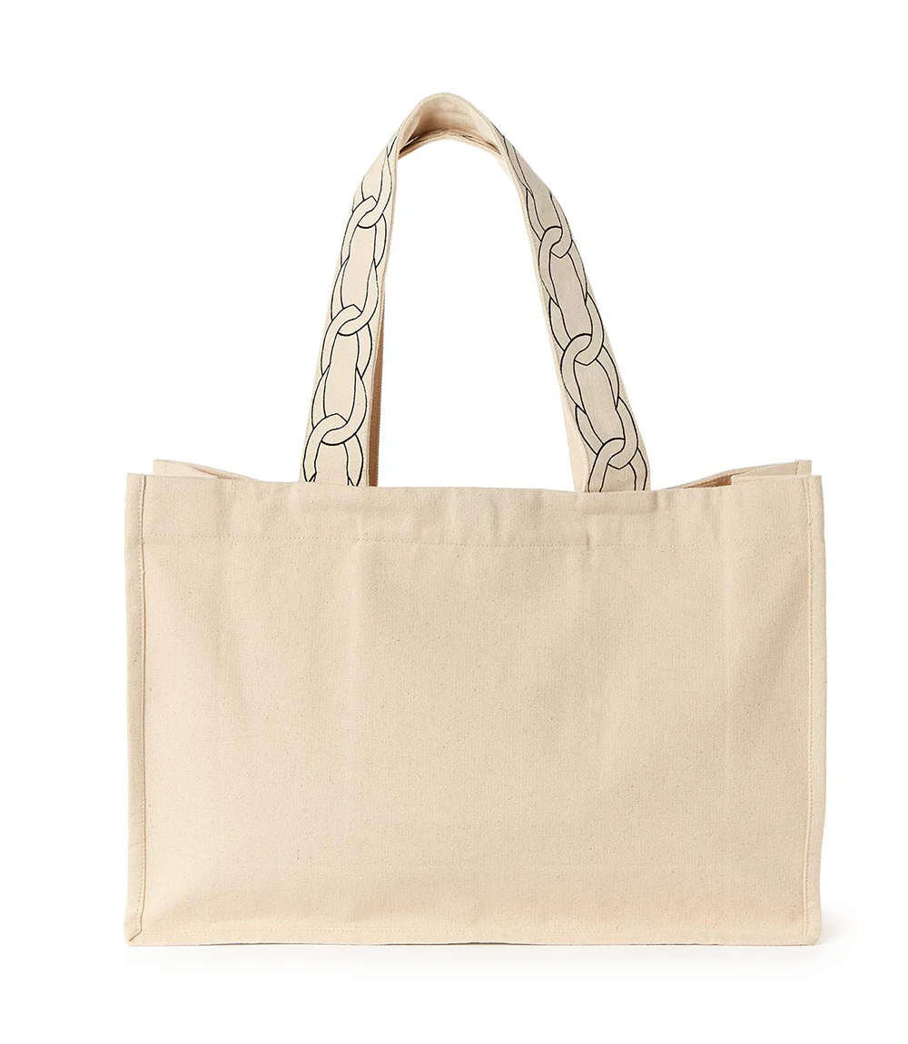 Bag Motif Cotton Canvas Tote - Image 7