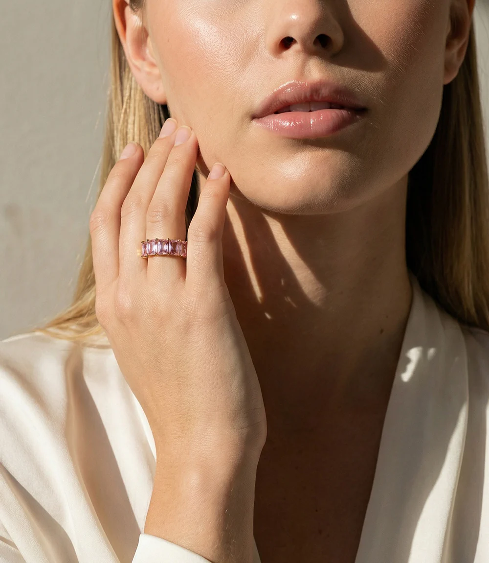 Baguette Gemstone Ring - Image 2