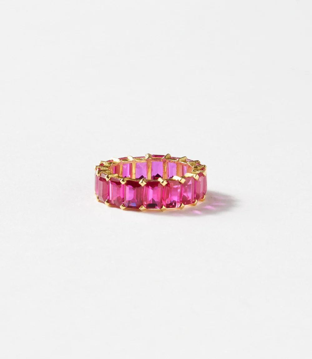 Baguette Gemstone Ring - Image 3