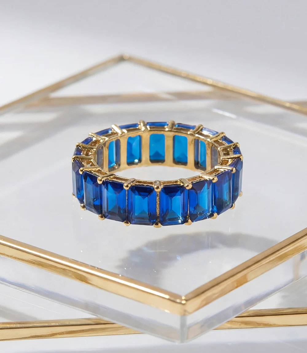 Baguette Gemstone Ring