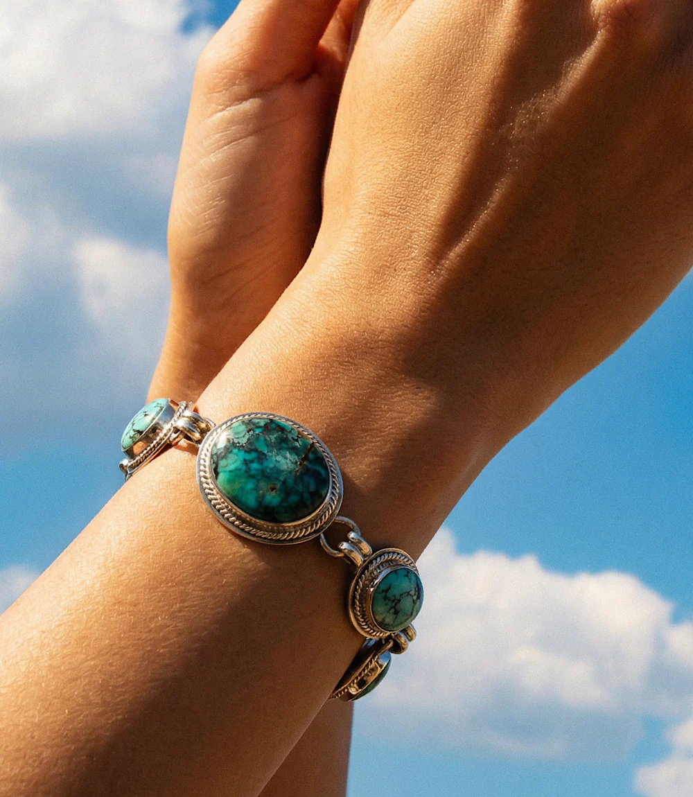 Bao Canyon Turquoise Link Bracelet