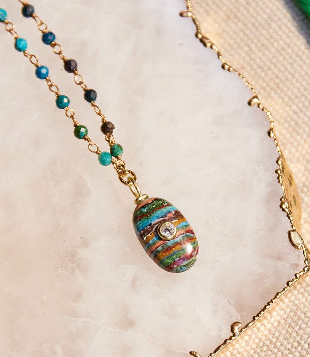 Beaded Amulet Necklace - Image 2