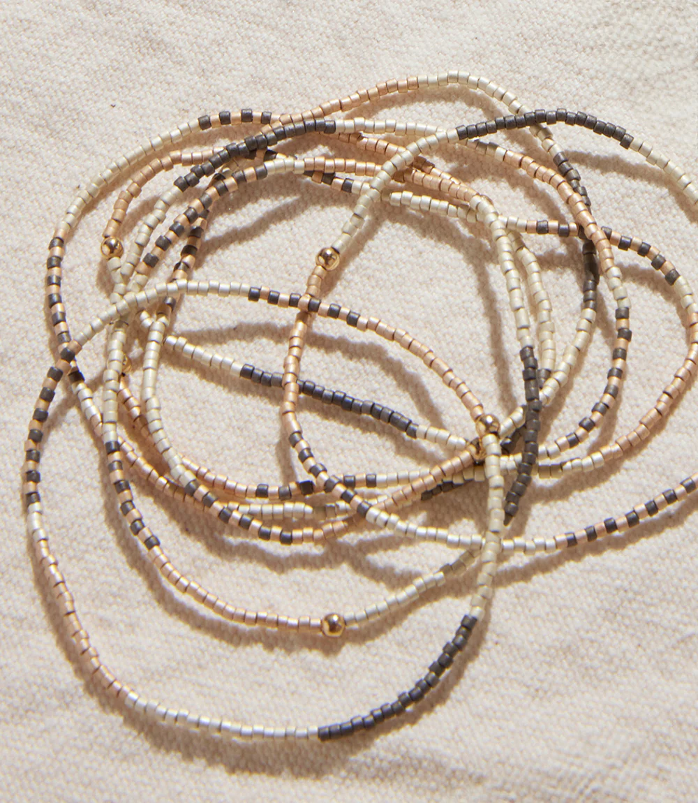 Beaded Bracelets, Stack Of 7 - Image 2