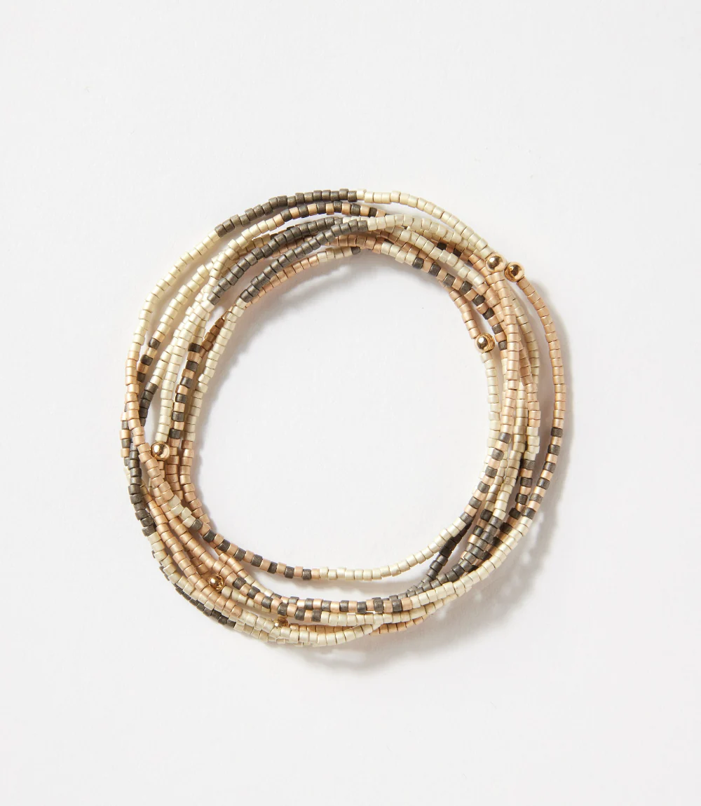 Beaded Bracelets, Stack Of 7 - Image 3