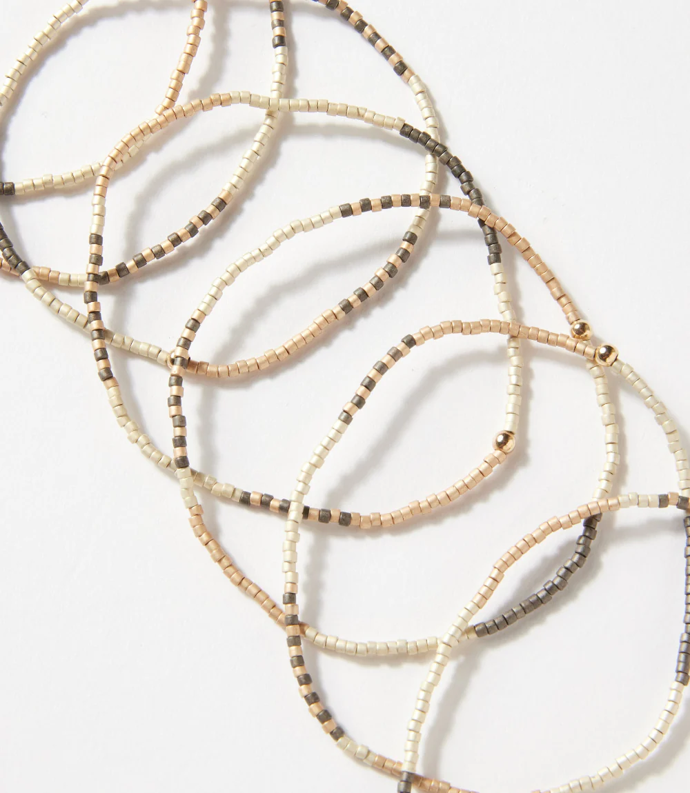 Beaded Bracelets, Stack Of 7 - Image 6