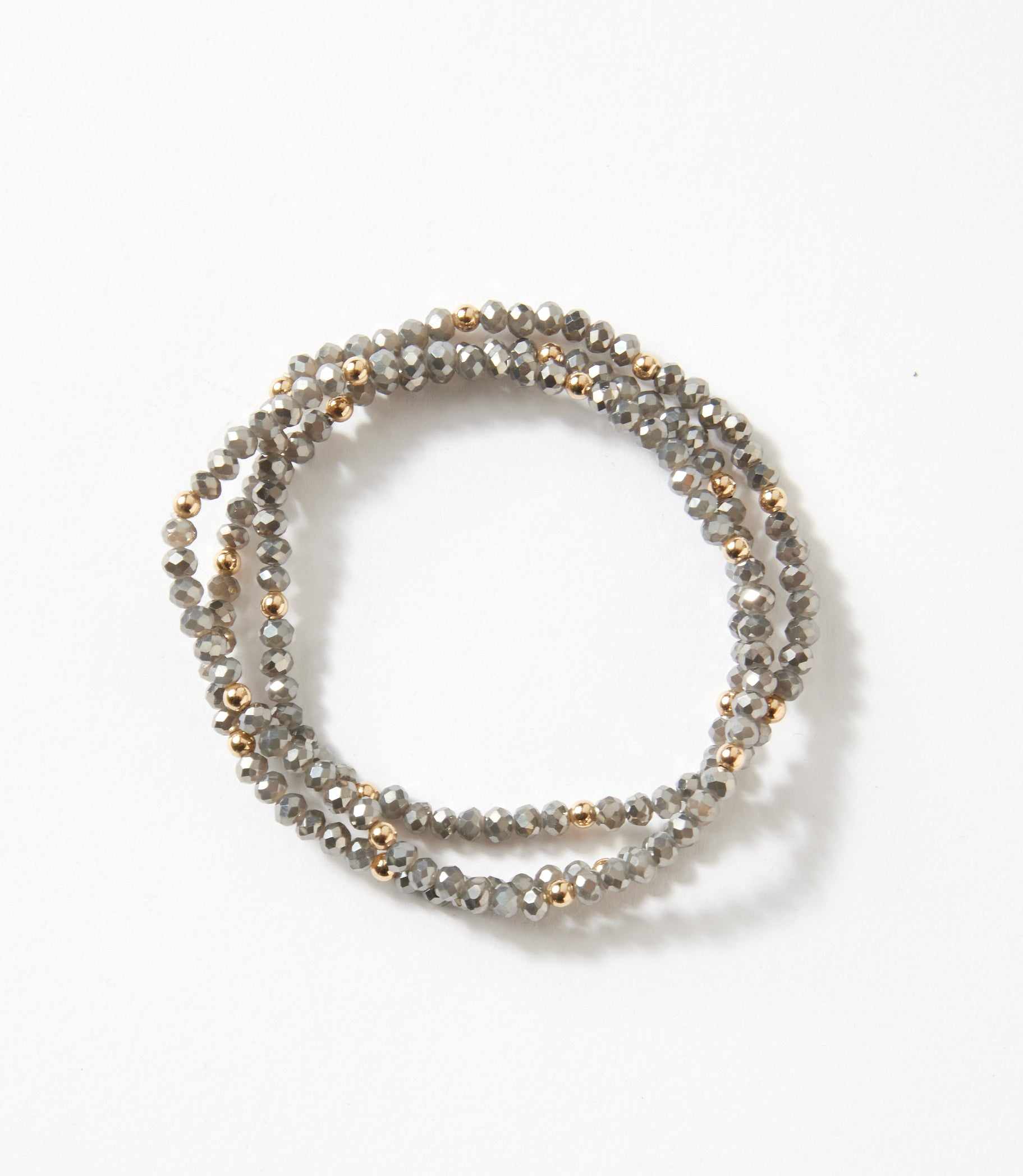 Beaded Crystal Bracelets, Set Of 3 - Image 4