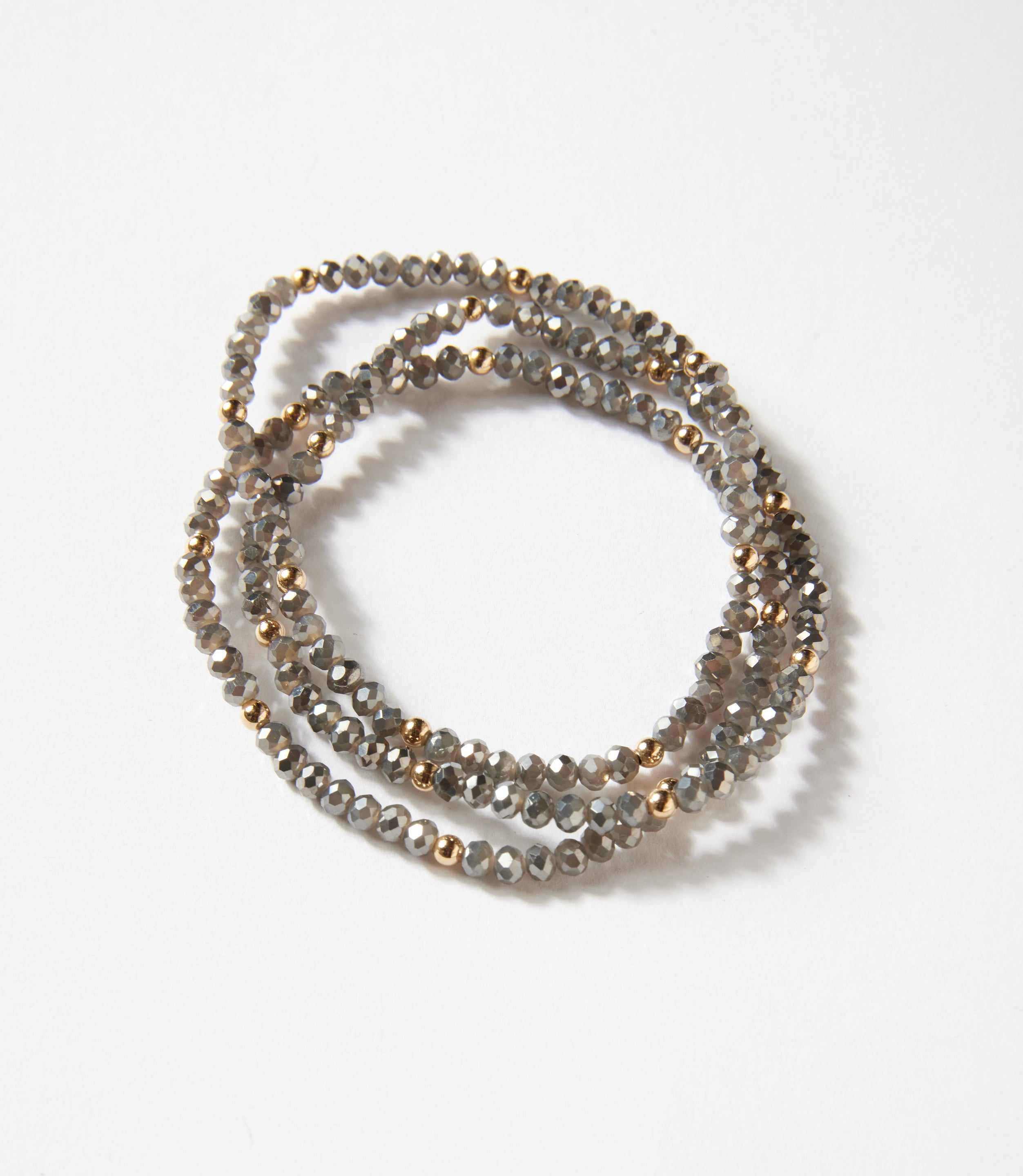Beaded Crystal Bracelets, Set Of 3 - Image 5