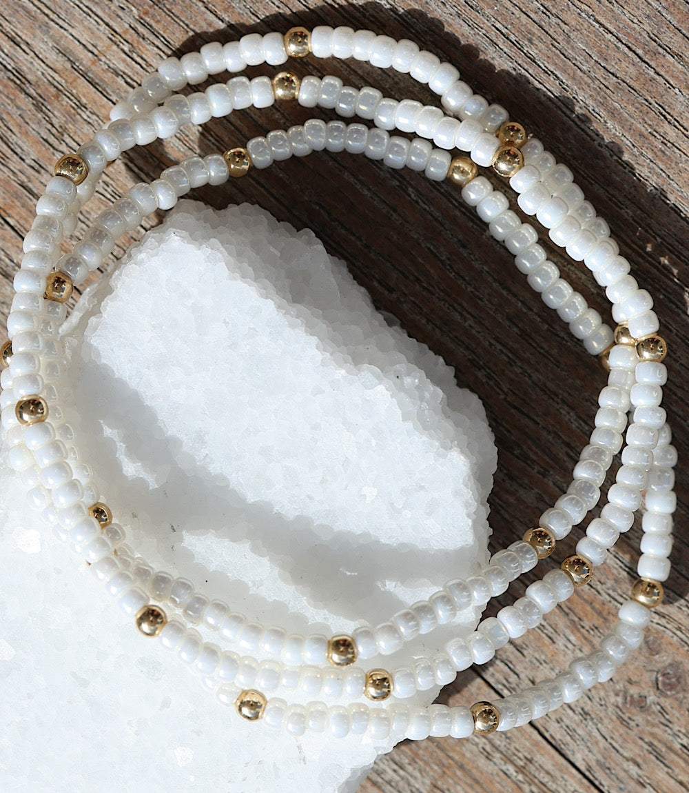 Beaded Crystal Bracelets, Set Of 3 - Image 10