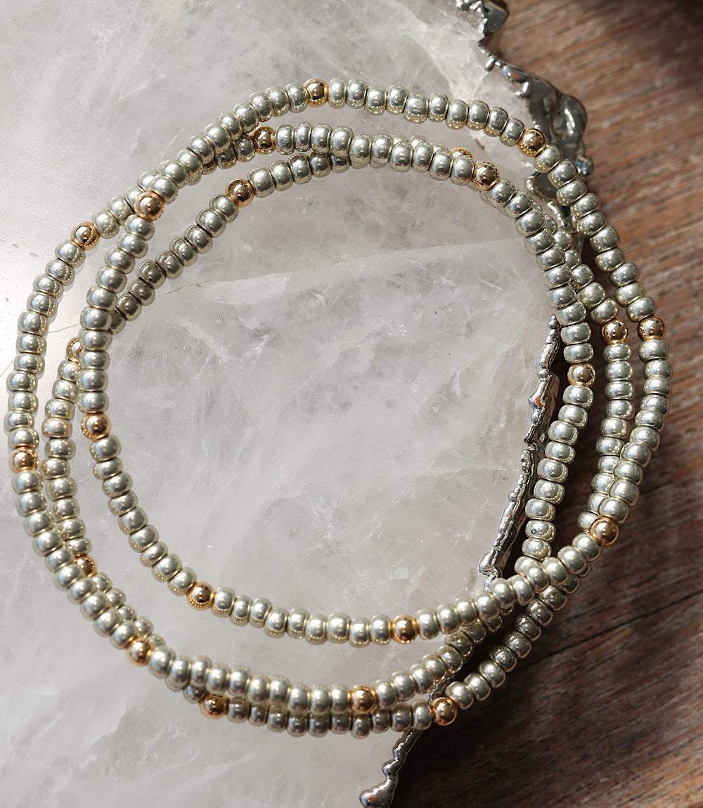 Beaded Crystal Bracelets, Set Of 3 - Image 4