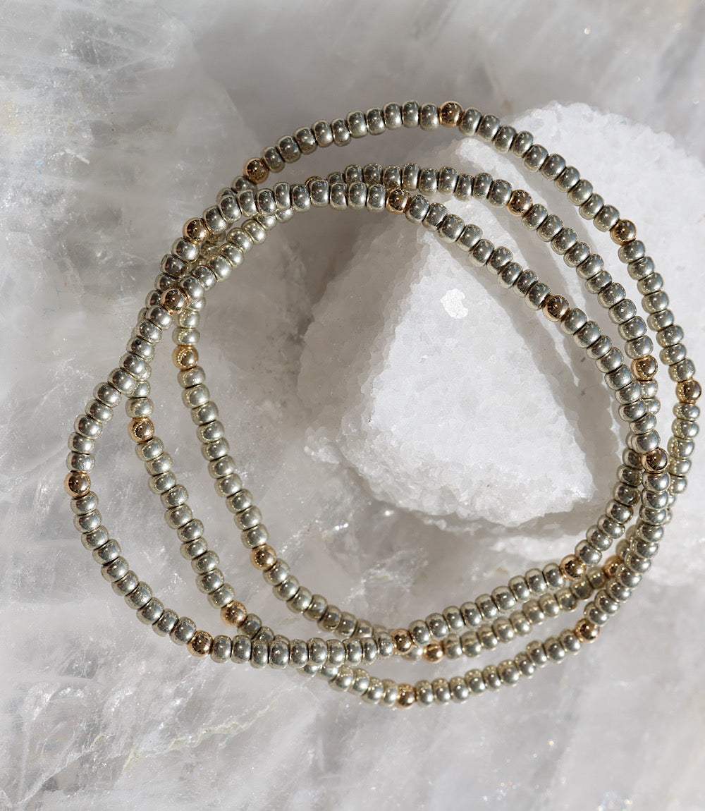 Beaded Crystal Bracelets, Set Of 3 - Image 5