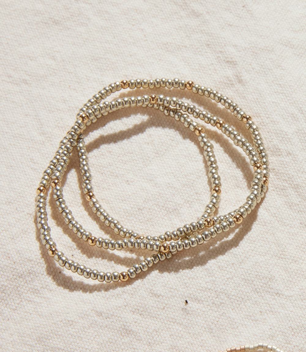 Beaded Crystal Bracelets, Set Of 3 - Image 7