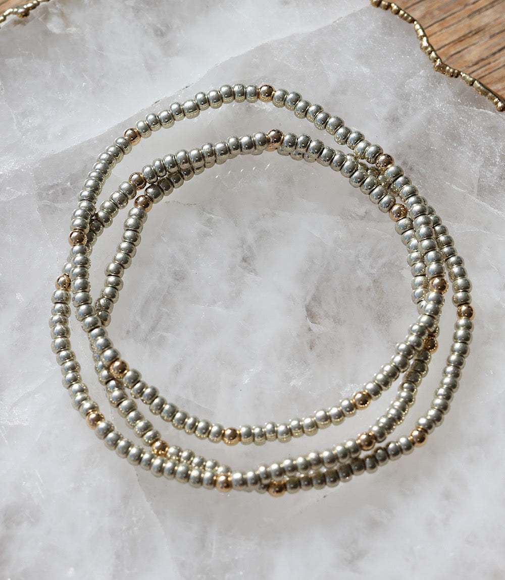 Beaded Crystal Bracelets, Set Of 3 - Image 9