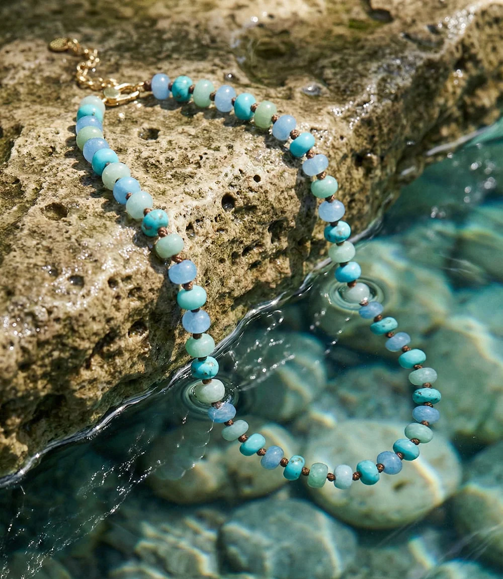 Beaded Gemstone Necklace - Image 2