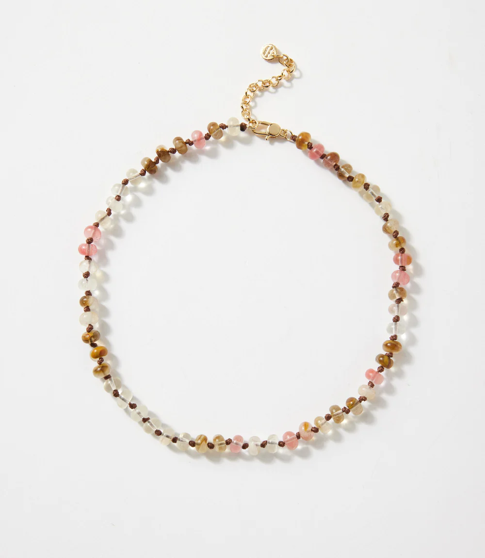 Beaded Gemstone Necklace - Image 4