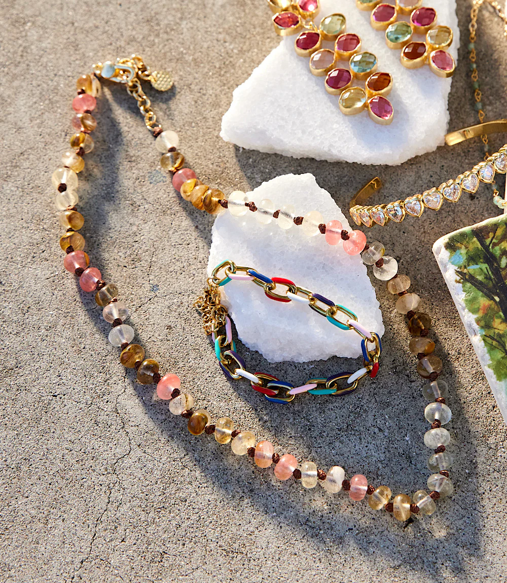 Beaded Gemstone Necklace - Image 5