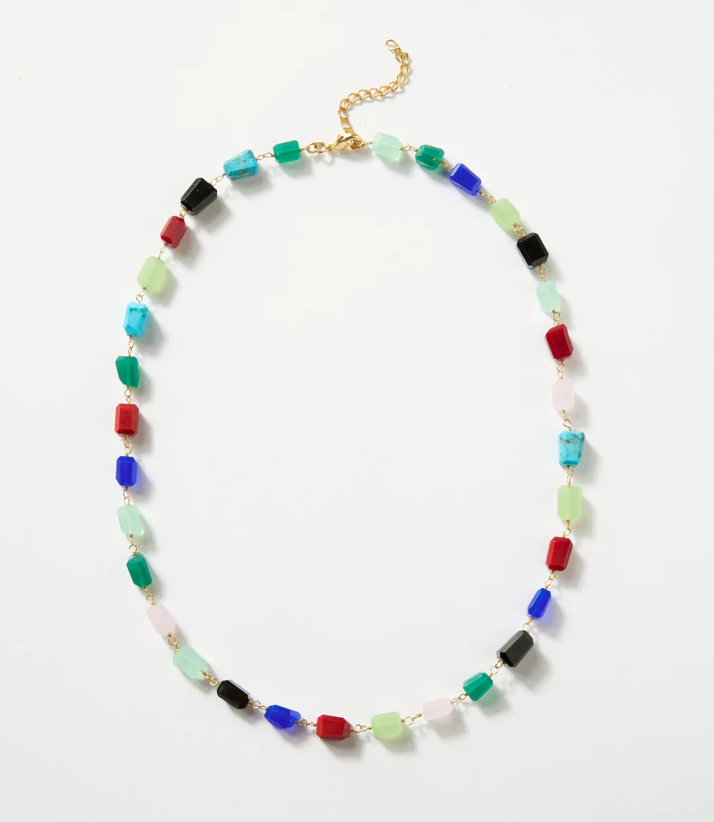 Beaded Gemstone Necklace - Image 2
