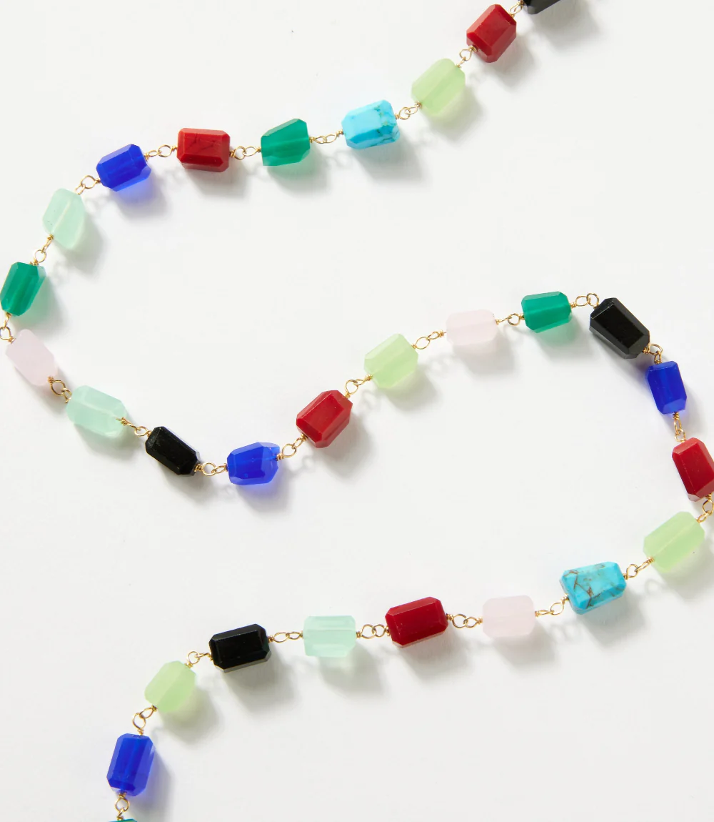 Beaded Gemstone Necklace - Image 3