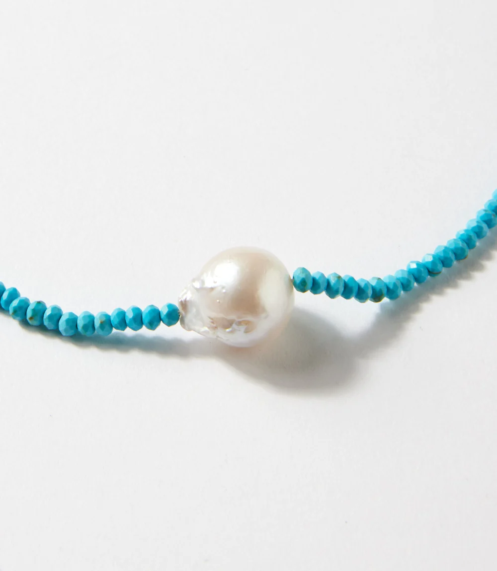 Beaded Pearl Necklace - Image 2