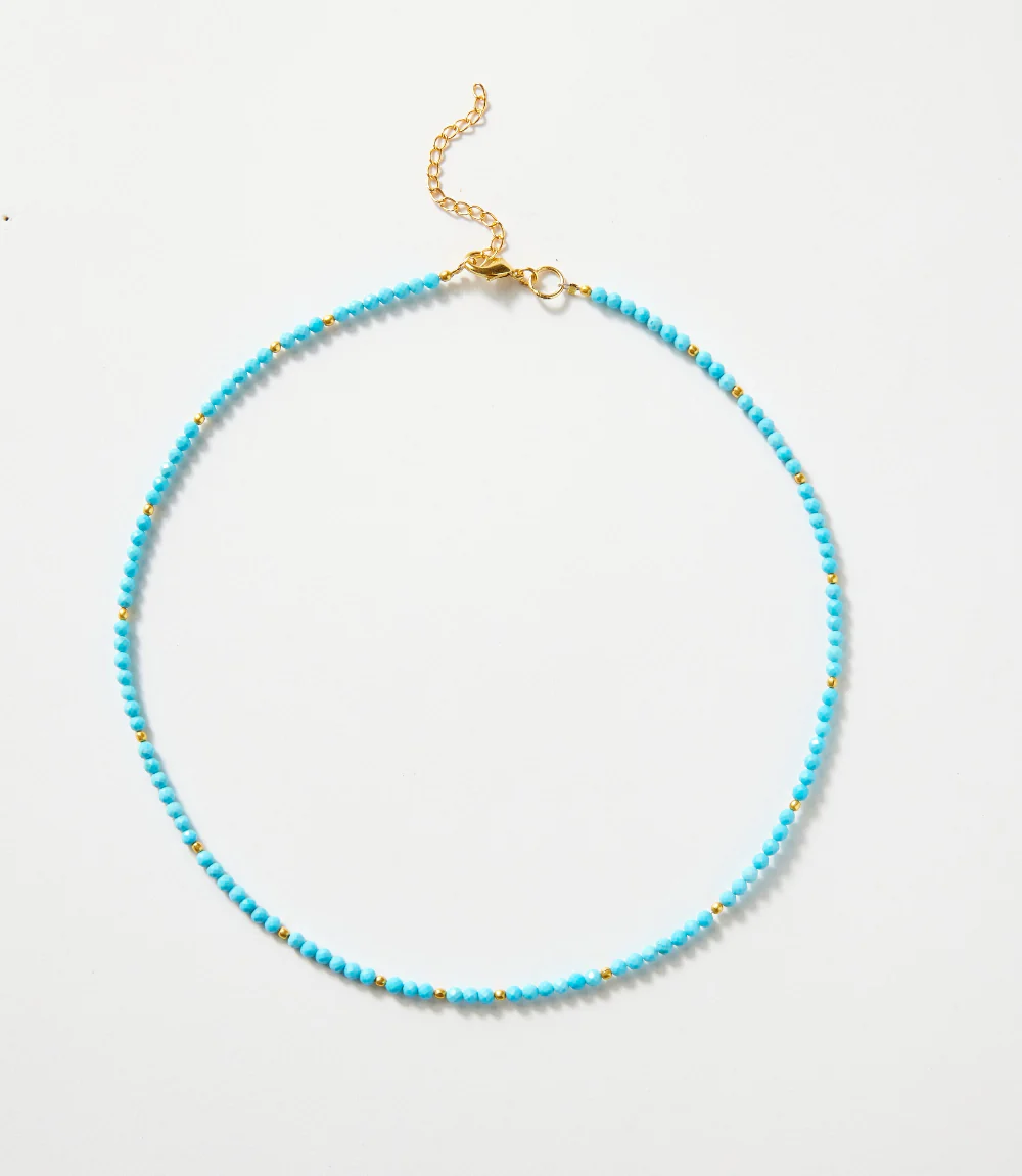 Beaded Turquoise Necklace - Image 2