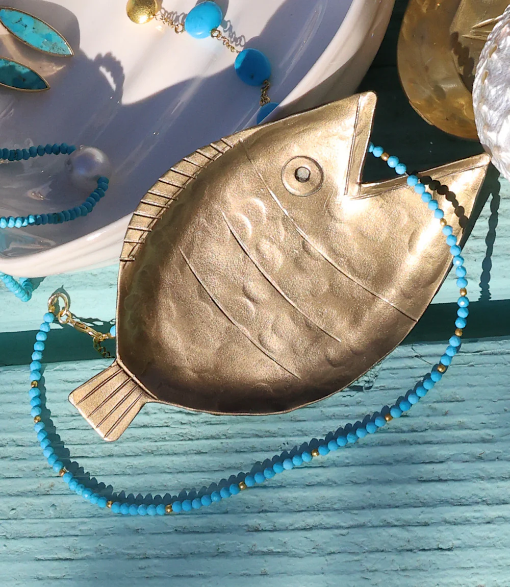 Beaded Turquoise Necklace - Image 3