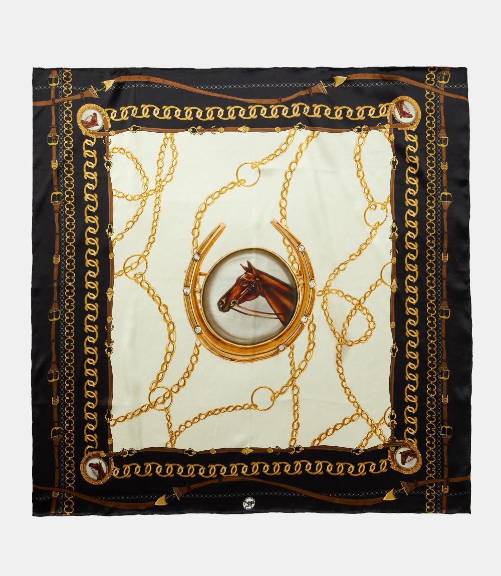Belmont Print Silk Scarf - Image 2
