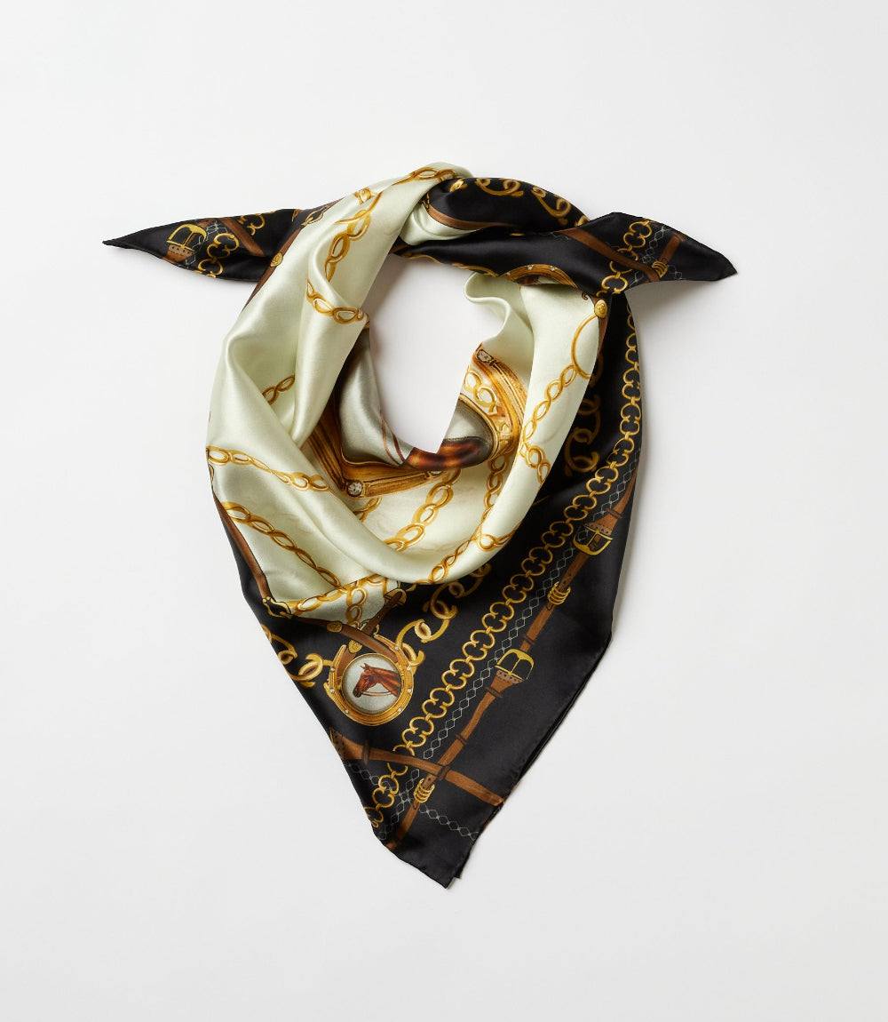 Belmont Print Silk Scarf - Image 3