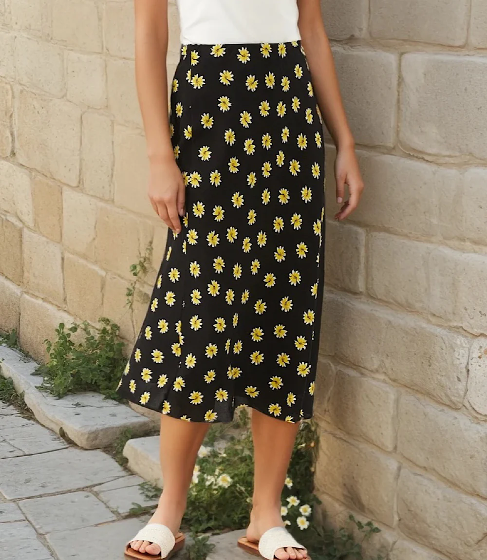 Bias Cut Midi Skirt - Image 7