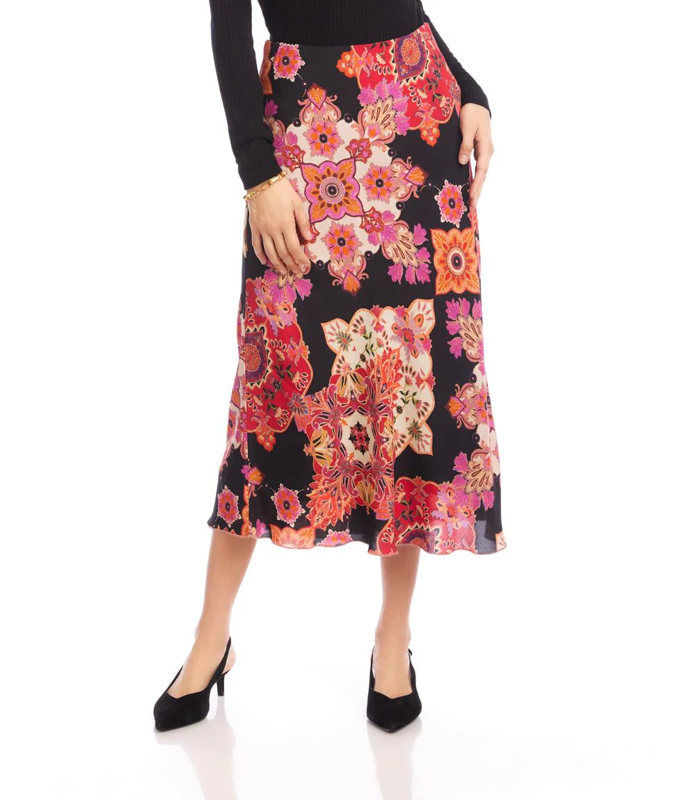 Bias Cut Midi Skirt - Image 2