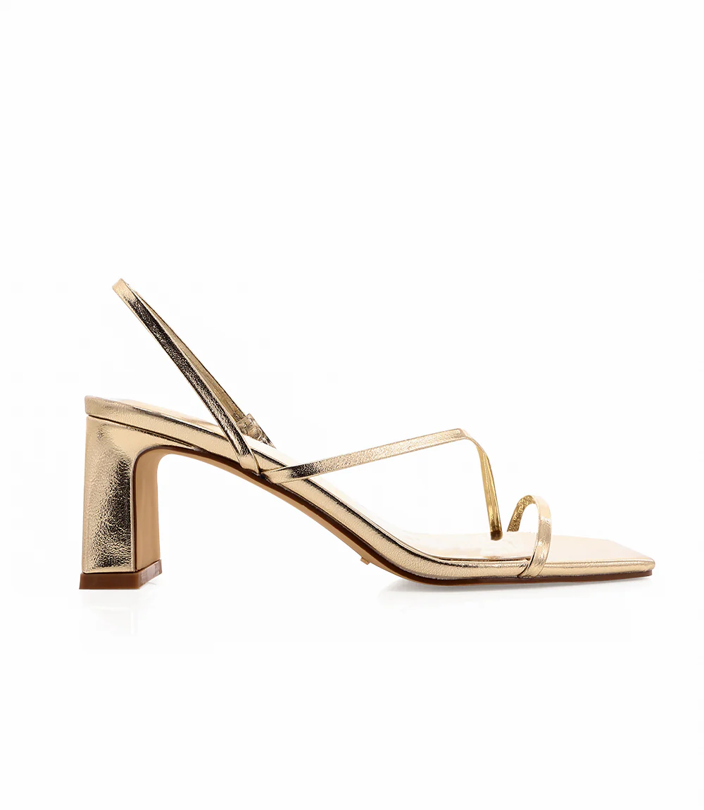 Billini Kasper Metallic Block Heel Sandals - Image 4