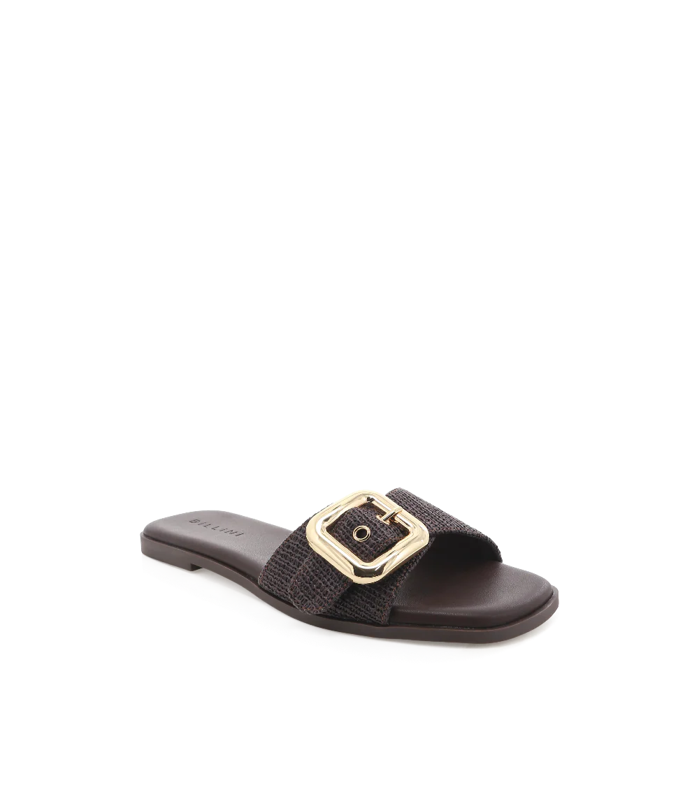 Billini Vasili Raffia Buckle Sandals - Image 3